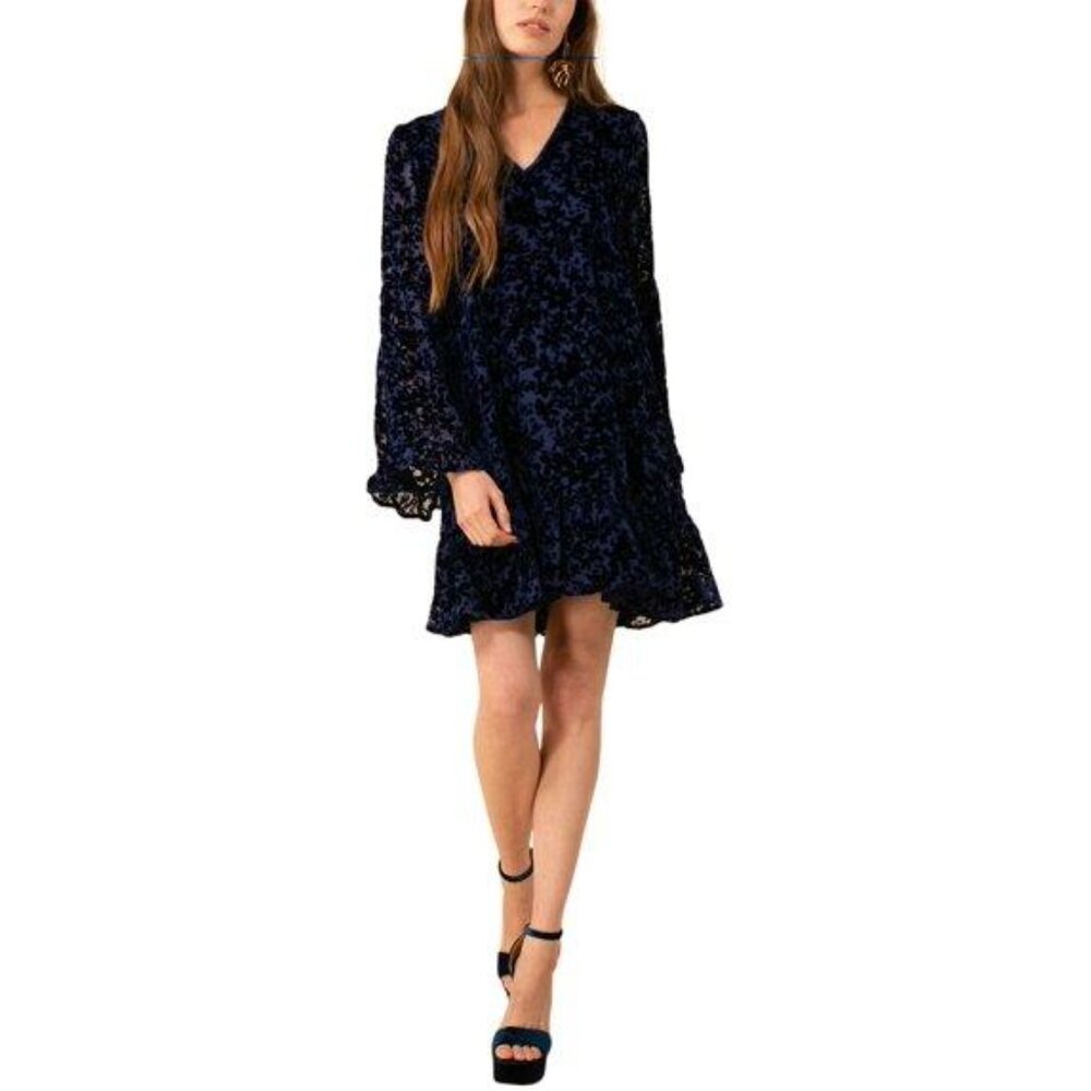 Hale Bob women's V-Neck Silk-Blend Dress, XS